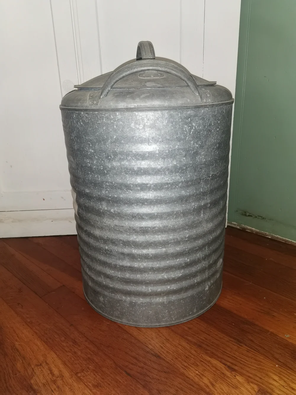 Vintage 5 Gal Galvanized Steel COVEY Insulated Water Cooler w/Spigot Dated 1967